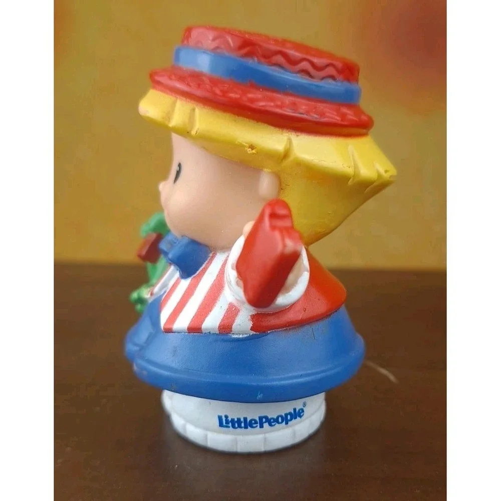 Vtg 2003 Fisher Price Little People Circus Carnival Eddie Ticket With Green Frog